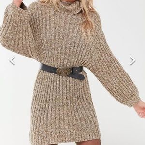 Urban Outfitters Jill Turtleneck Ribbed Knit Sweater Dress size XS